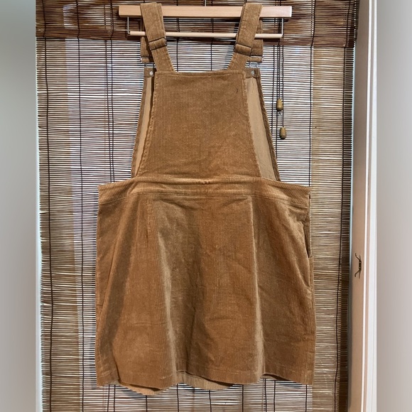 Umgee Tan Corduroy Overall Dress - Picture 3 of 7